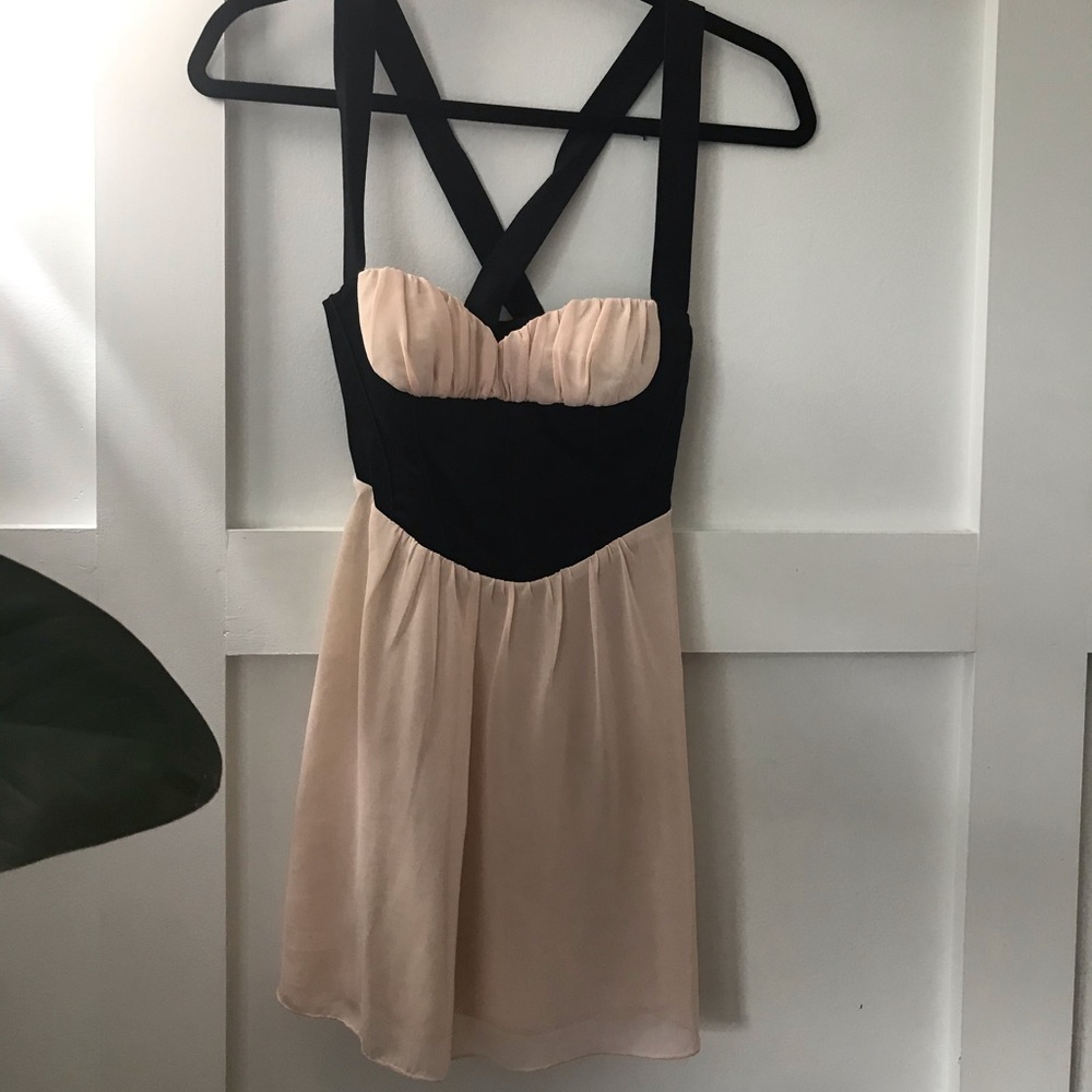 NWOT. ASOS chiffon babydoll tunic top corset style